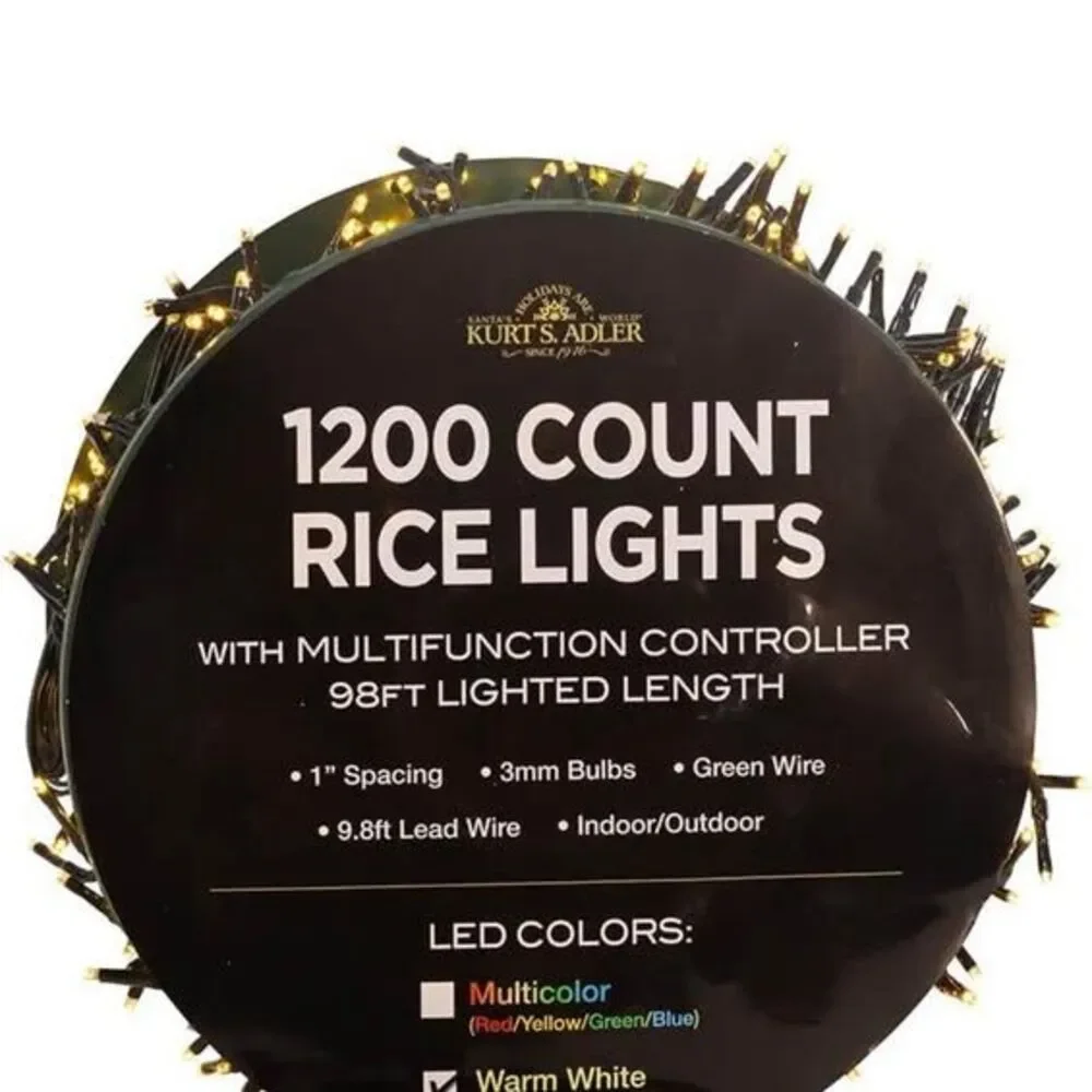 Kurt S. Adler AD1035WW String Light Set, Warm White